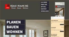 Desktop Screenshot of kuenzi-knutti.ch