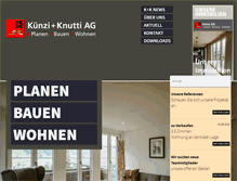 Tablet Screenshot of kuenzi-knutti.ch